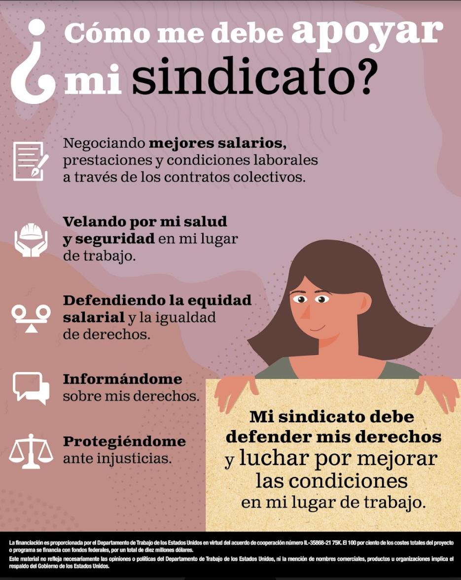 Como me debe apoyar mi sindicato